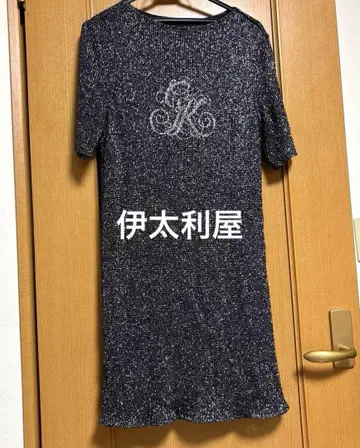 이타리야 원피스 M 블랙 무릎 기장 원피스