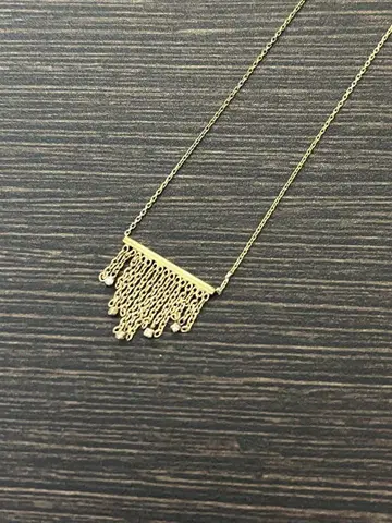 K10 프린지 다이아몬드 목걸이
