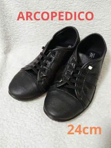 미사용품 ARCOPEDICO 아르코페디코 스니커즈 24cm 블랙