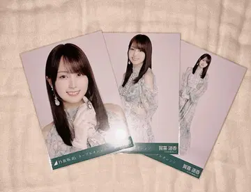 노기자카46 브로마이드 카키 하야카 네이블 오렌지 컴프 요리츄히키