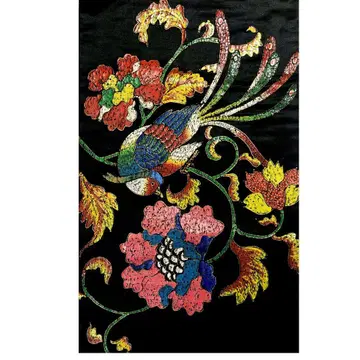 419 앤티크 수제 오비 쥬스 나고야 오비 채화채조