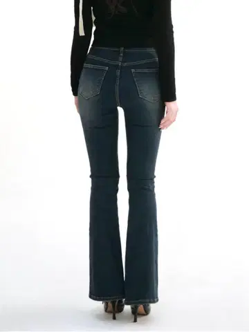 SEMI FLARE 데님 일론 블루 SL