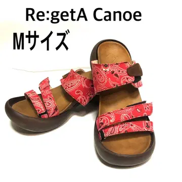 Re:getA Canoe 레게타카누 샌들 에그 힐 M 사이즈