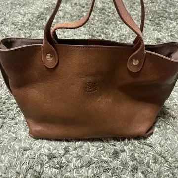 IL BISONTE 브라운 가죽 백