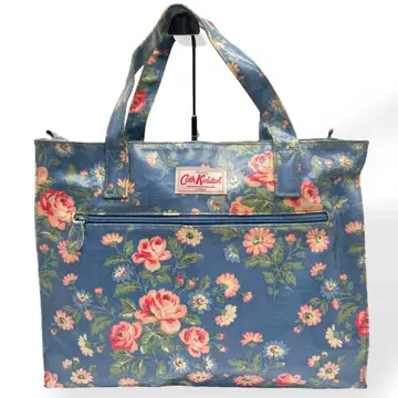 새상품급 Cath Kidson 캐스키드슨 토트백 꽃무늬 블루