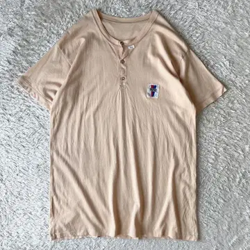 파파스 90s PAPAS 헨리넥 티셔츠 S 오렌지