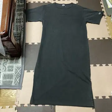 챔피온 반팔 롱 원피스 여성 L 다크 그레이