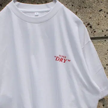 90's SUPER "DRY" 싱글 스티치 구제 의류 티셔츠