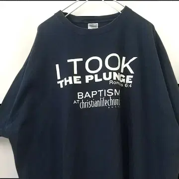길단 I TOOK 프린트 빅 사이즈 티셔츠 네이비 XL 구제 의류
