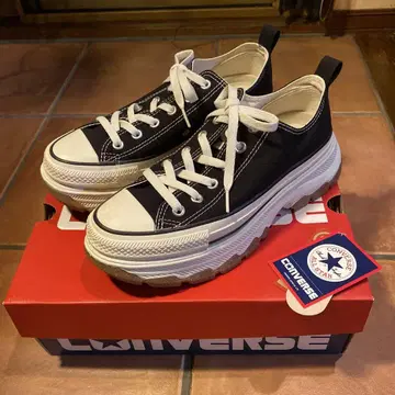 CONVERSE ALL STAR 통굽 스니커즈 블랙 컨버스 25.5