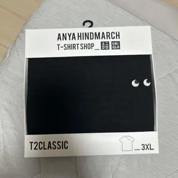 유니클로 2CLASSIC 슬라브 T 3XL 안야 힌드마치 블랙