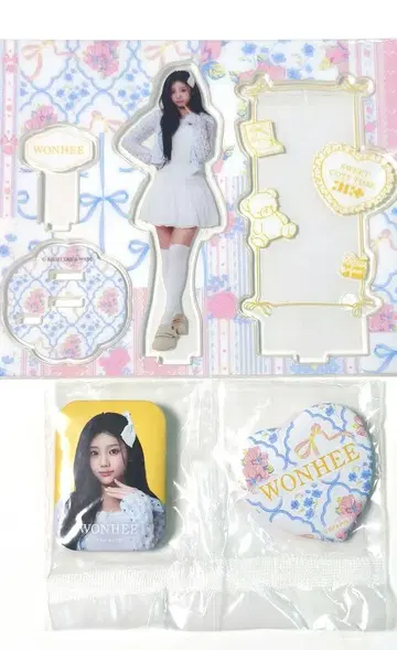 ILLIT 에니마이 복권 원희 WONHEE 아크릴 스탠드 캔뱃지 세트