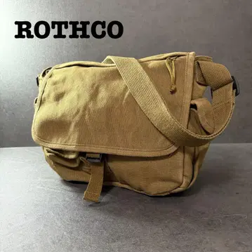 ROTHCO 로스코 캔버스 숄더백 빈티지 가공 카키