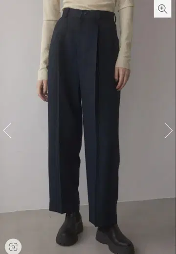 blackbymoussy relax straight pants 네이비