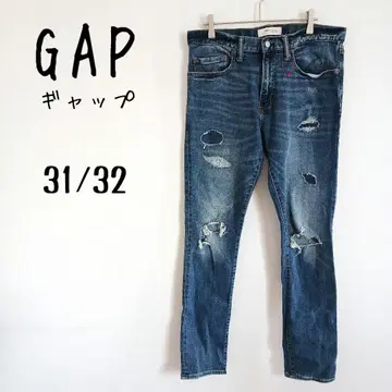 갭] GAP 새상품급 스키니 데님 팬츠 데미지 가공 남성용 L 상당