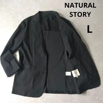 NATURAL STORY 테일러드 자켓 스트레치 블랙 L 사이즈