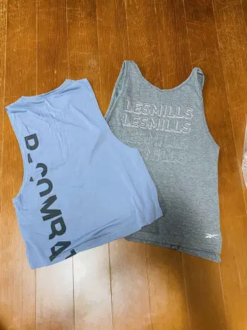 B-COMBAT & LES MILLS 탱크탑 2장 세트