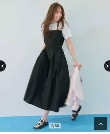 JUSGLITTY 뷔스티에 도킹 원피스
