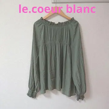 le.coeur blanc 새상품급 넉넉한 긴팔 상의 성숙 캐주얼 인기