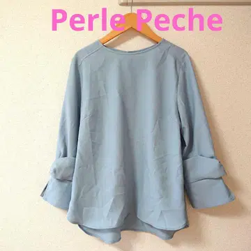 PerlePeche 새상품급 리본 포함 플레어 소매 상의 성숙/러블리