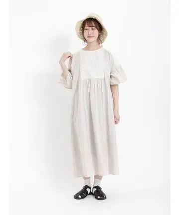 사만사 모스모스 모티브 레이스 원피스 아이보리 미사용 새상품