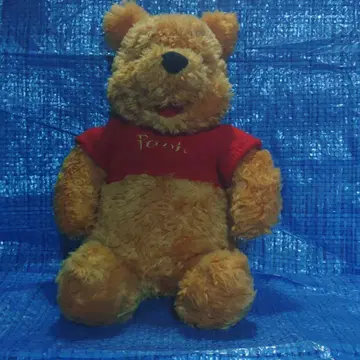 푸우 봉제 인형 약 30cm 빨간색 스웨터