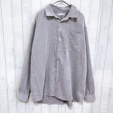 새상품급 센스 오브 플레이스 코듀로이 셔츠 오픈 카라 남성용 긴팔 L