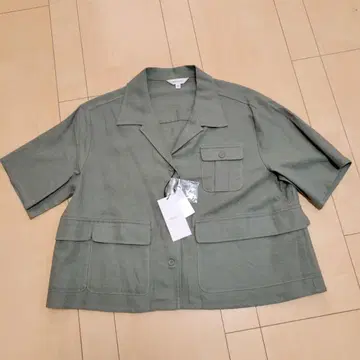 미사용 새상품 MOUSSY 그린 밀리터리 셔츠 프리 사이즈