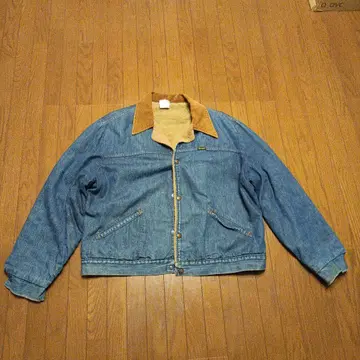 70년대 USA제 Wrangler 랭글러 데님 보아 자켓 가슴 너비 64
