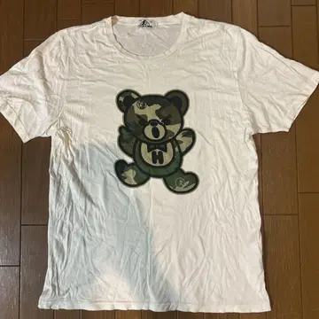 HYSTERIC GLAMOUR 카모플라쥬 곰 티셔츠 L