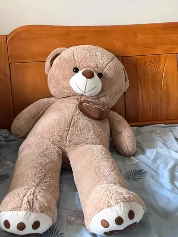 빅 베이지 곰 봉제 인형