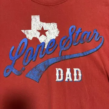 USA 구제 의류 DAD 프론트 프린트 티셔츠 로웬스타드
