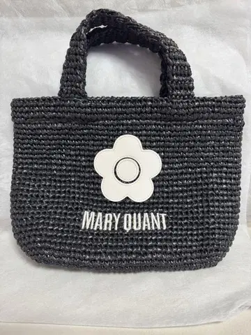 MARY QUANT 블랙 바스켓백