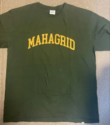한국 MAHAGRID 티셔츠 그린 그린 L