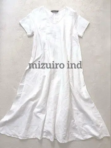mizuiro ind 미즈이로 인드 린넨 플레어 원피스 롱