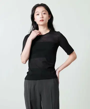 새상품 이번 시즌 MARW UNITED ARROWS 5부 소매 시어 니트