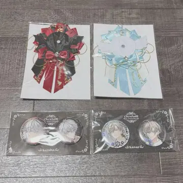 ChroNoiR 6th ANNIVERSARY 금박 캔뱃지 세트, 로제트