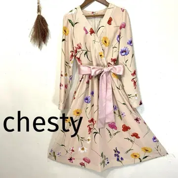 Chesty 카슈쿨 원피스 플라워 무늬 사이즈 O