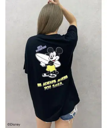GYDA Mickey Mouse / 백 프린트 BIG 티셔츠