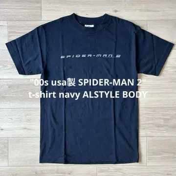 00s USA제 SPIDER-MAN 2 티셔츠 네이비 스몰