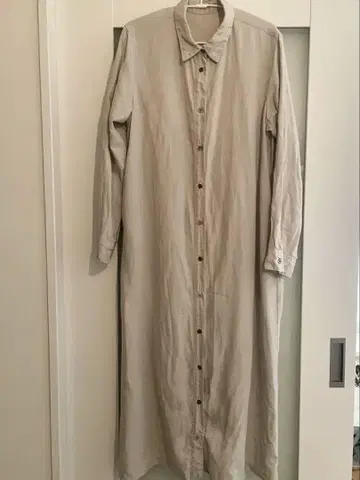nest robe 그레이 롱 셔츠 원피스