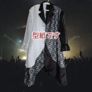 XJAPAN YOSHIKI 화이트 블랙 드레스 패턴