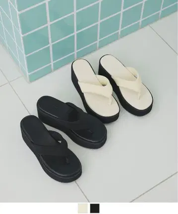 통굽 라운드토 플립플랍 샌들 SEADRESS 시드레스