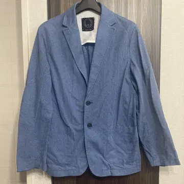 T JACKET 파란색 테일러드 자켓 2개 버튼
