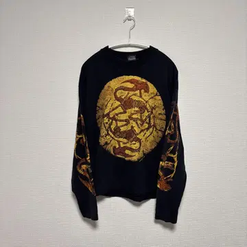 90s PRIMAL RAGE 티셔츠 소매 프리 공룡 롱 T L 블랙