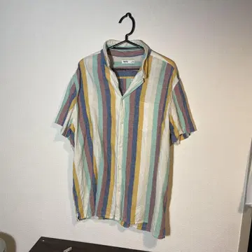 US 구제 의류 SONOMA 2XL 스트라이프 반팔 셔츠