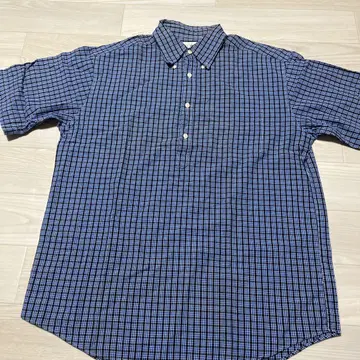 J.Crew 체크 무늬 반팔 셔츠 M