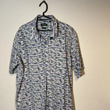 ORVIS 물고기 패턴 반팔 셔츠 XL