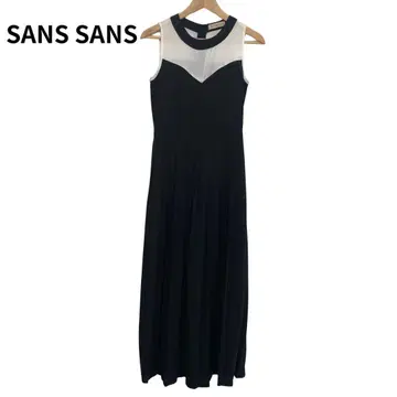 SANS SANS 슬리브리스 롱 원피스 포멀  예쁜  프리