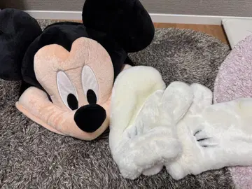 디즈니 미키마우스 봉제 인형 모자 팬 캡 장갑